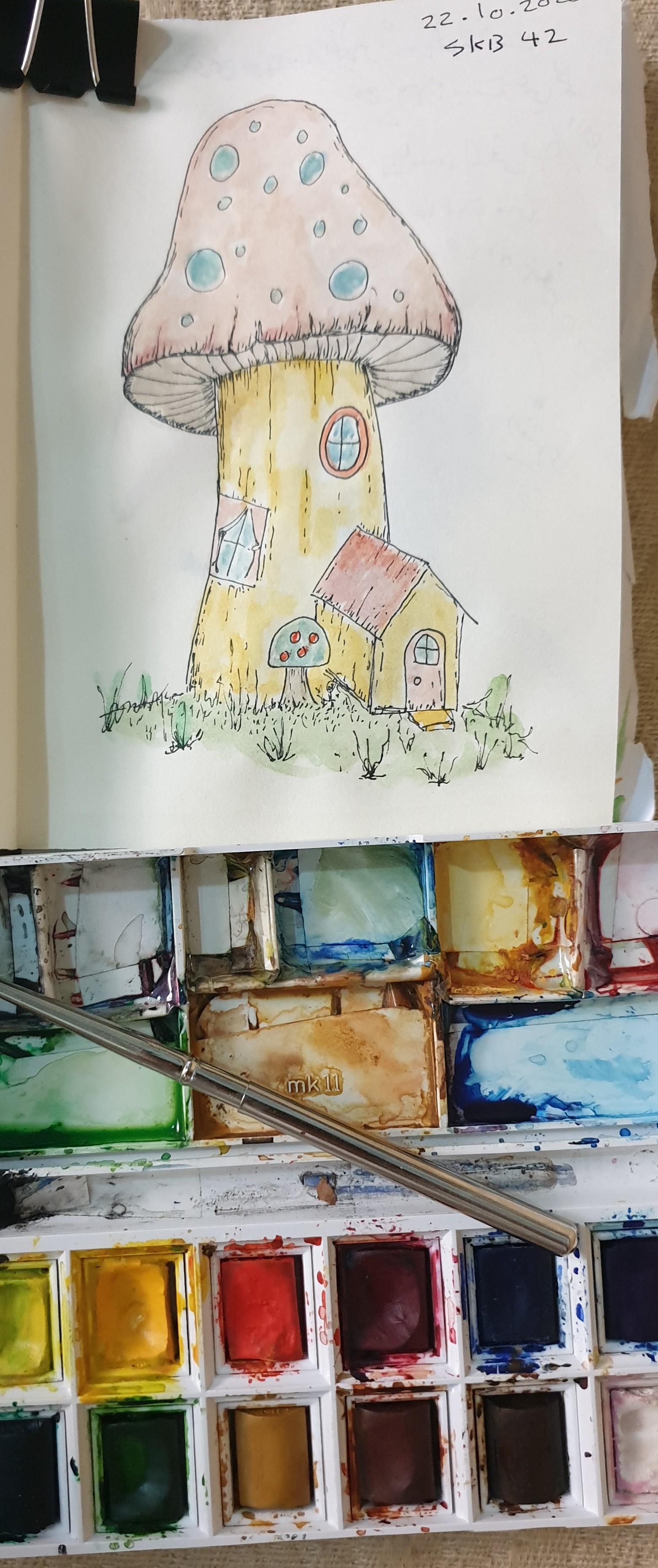 Ali radwani drawing sketch challenge pen pencil Coloring watercolor 