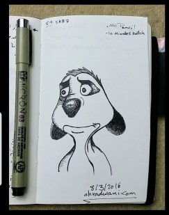 Ali radwani drawing sketch challenge pen pencil 