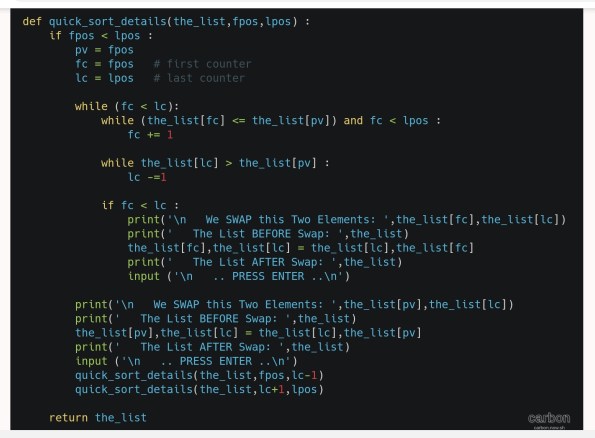 python project code Quick Sort Algorithm ali radwani