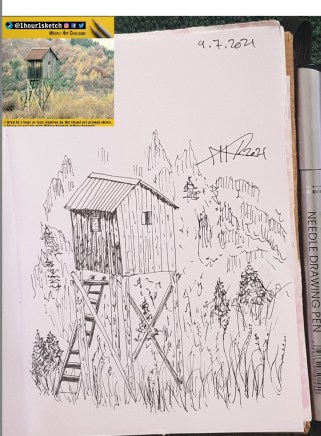 ali radwani sketch pen pencil 1hour1sketch