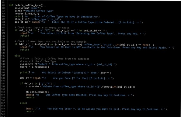 python project code coffee consumption ali radwani