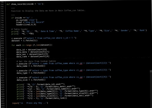 python project code coffee consumption ali radwani