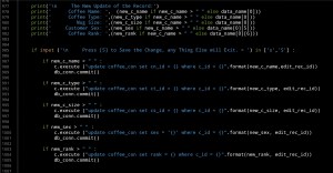 python project code coffee consumption ali radwani