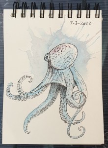 A Sketch a day challenge Ali radwani drawing sketchbook